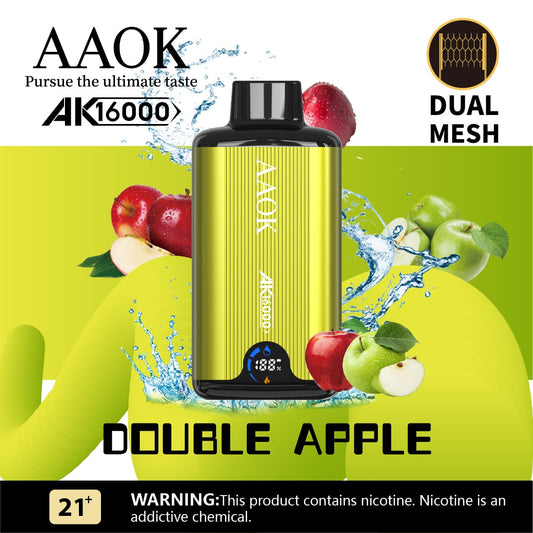 AAOK AK 16,000 Puffs - Double Apple Puff-Pulse